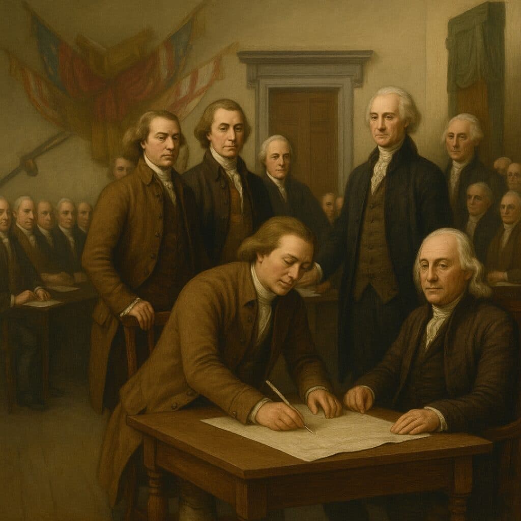 Signing the Declaration of Independence